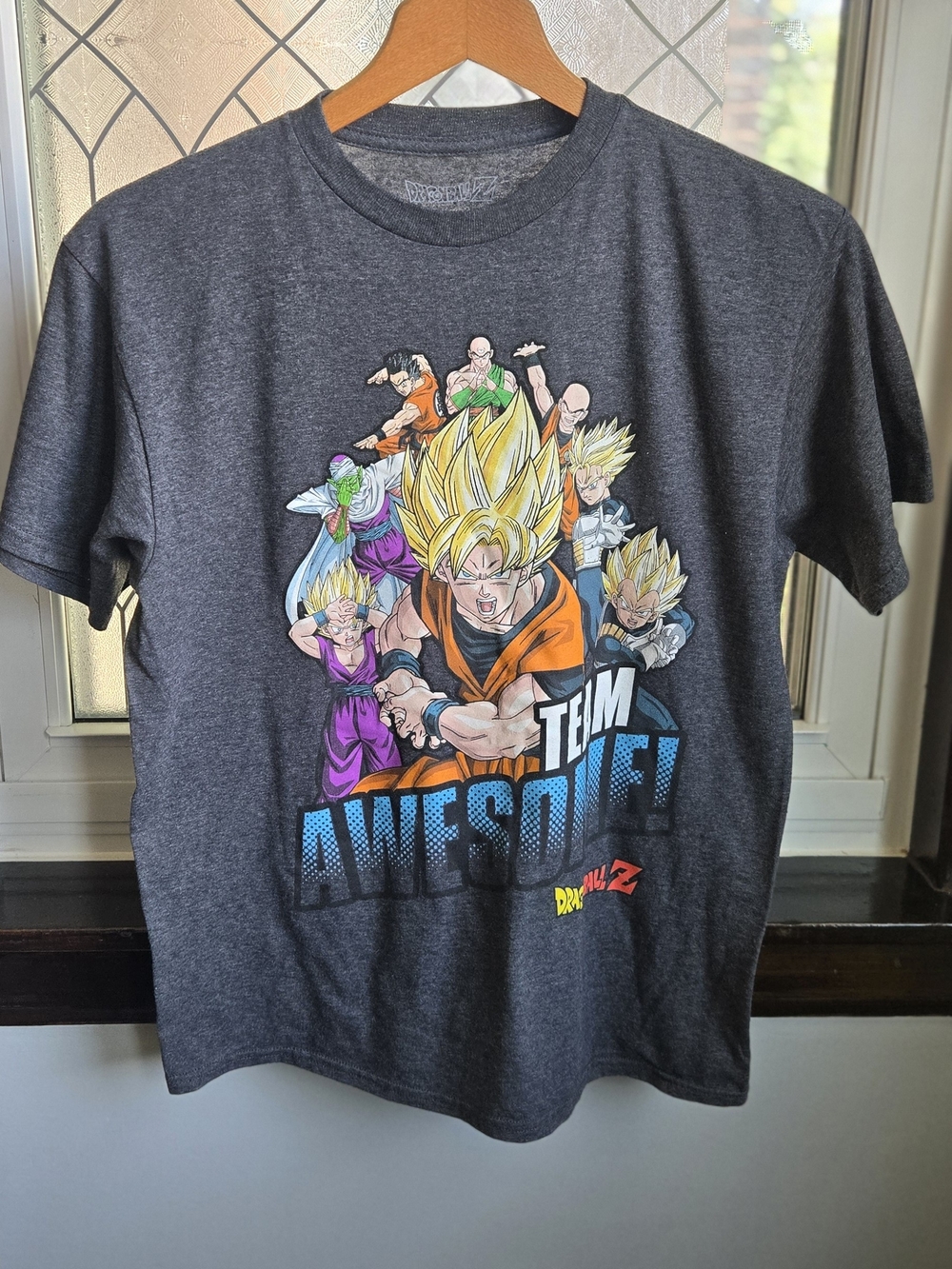 Dragon Ball Z 'Team Awesome' Kids Graphic Tee - Charcoal